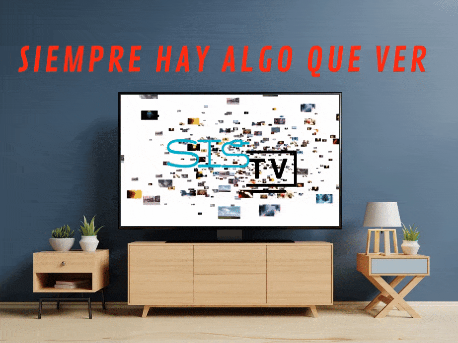 Video de una Televisión con imágenes abstractas con la Marca SisTV "Siempre hay algo que ver"